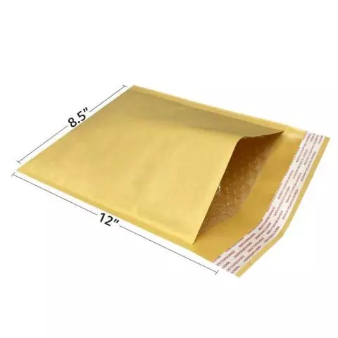 5 Kraft Bubble Mailers #2 Size - 8.5 X 12 Inch Padded Envelopes From The Boxery