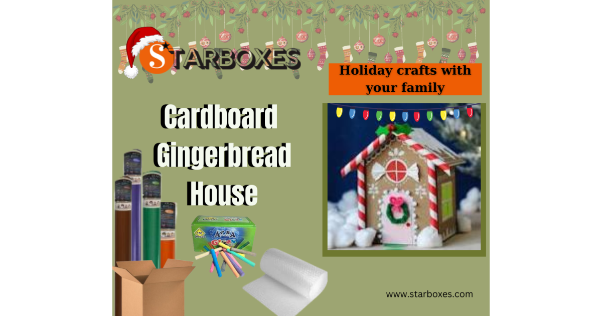 Recycled Cardboard Gingerbread House