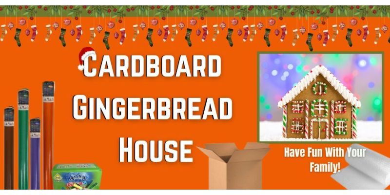 Recycled Cardboard Gingerbread House