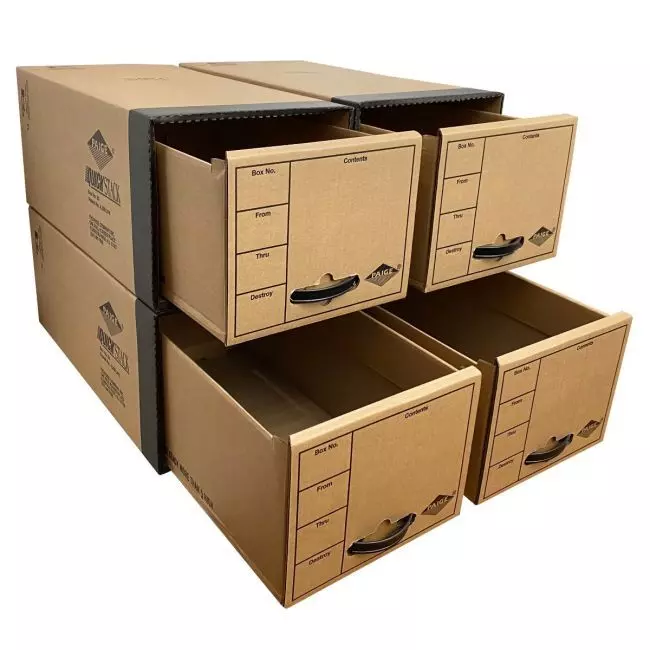 File Box First Page Quick Stack File Boxes | Drawer Style Boxes, 24