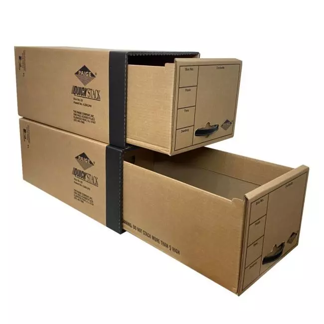 File One Box Storage Organize Storage with Quick Stack File Boxes