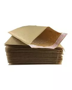 Aviditi #2 Self-Seal Bubble Mailers - 12" X 8.5", Kraft Paper, Case Of 70, 3/16" Bubble Lining