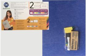 Medium DualBoard Indigo Blue Magnetic Dry Erase and Bulletin Board; 1 Eraser, 1 Black Marker, 1 Self Adhesive note block, 3 Magnets, 10 Push Pins, Mini Installation kit
