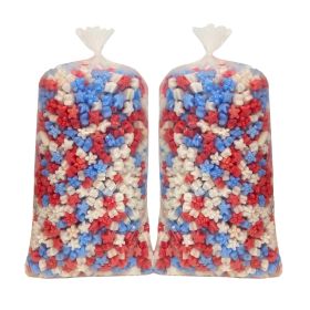 UOFFICE Red White And Blue Star-Shaped Packing Peanuts 3 Cu. Ft. 2-Pack
