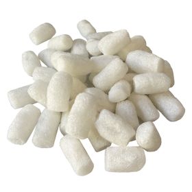 Recyclable white packing peanuts  3 cuft  the dissolves easily in water  UOFFICE