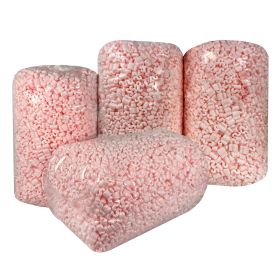 Economical pink anti static packing peanuts 14 cuft for shipping and packing  UOFFICE