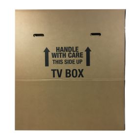 How to assemble a tv moving box
