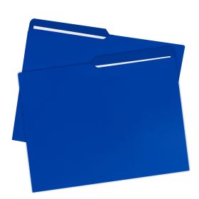 Deep Blue Letter Size File Folders |Starboxes
