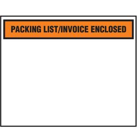 4.5 x 5.5" Invoice/Packing list Enclosed, Full Face