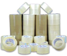 2" x 55 yards Clear Carton Sealing Tape 2.0 Mil Case of 18 UOFFICE