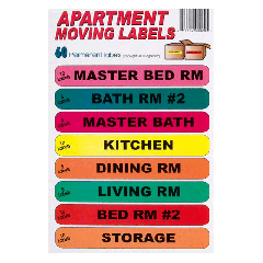 Apartment Moving Labels