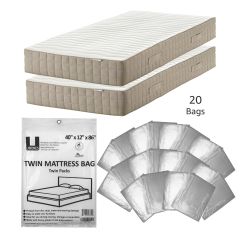 UOFFICE Twin mattress bags protect your mattress and box spring.
