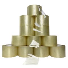 Clear Acrylic Carton Sealing Tape 1.9 mil thick, 12 Rolls / Pack, 3" X 110 Yards