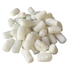 Recyclable white packing peanuts  3 cuft  the dissolves easily in water  UOFFICE