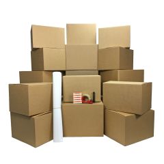 The storage Kit contains 18 boxes and packing supplies.