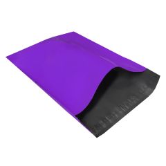 The purple poly mailers' surface allows for easy labeling, making it convenient to stick a label or use a marker 