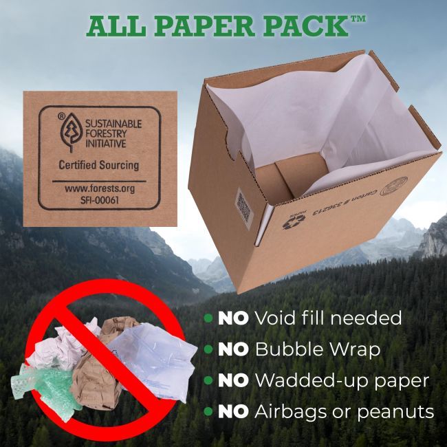 All Paper Pack 12”x 9” x 7” Shipping Boxes- 25 Pack