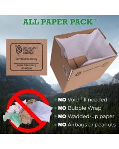 All Paper Pack 12”x 9” x 7” Shipping Boxes- 25 Pack