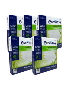 Multipurpose Copy Printer Paper, 8.5” x 11”, 20 lbs, White, 2500 SHEETS/5 REAMS