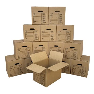 UOFFICE Small Premium Boxes easy to pack and stack with handles
