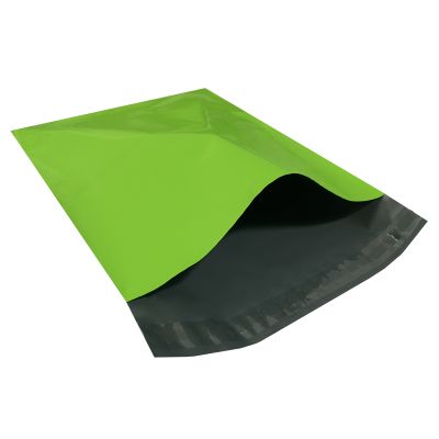 Green Colored Poly Mailers 10