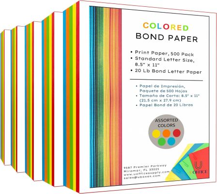 Colored Bond Paper Bundle 8.5