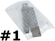 50 9x12 Clear Self-Sealing Bubble Out Bag Pouches from The Boxery 